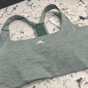 Adidas Women's Heathered Green Sports Bra